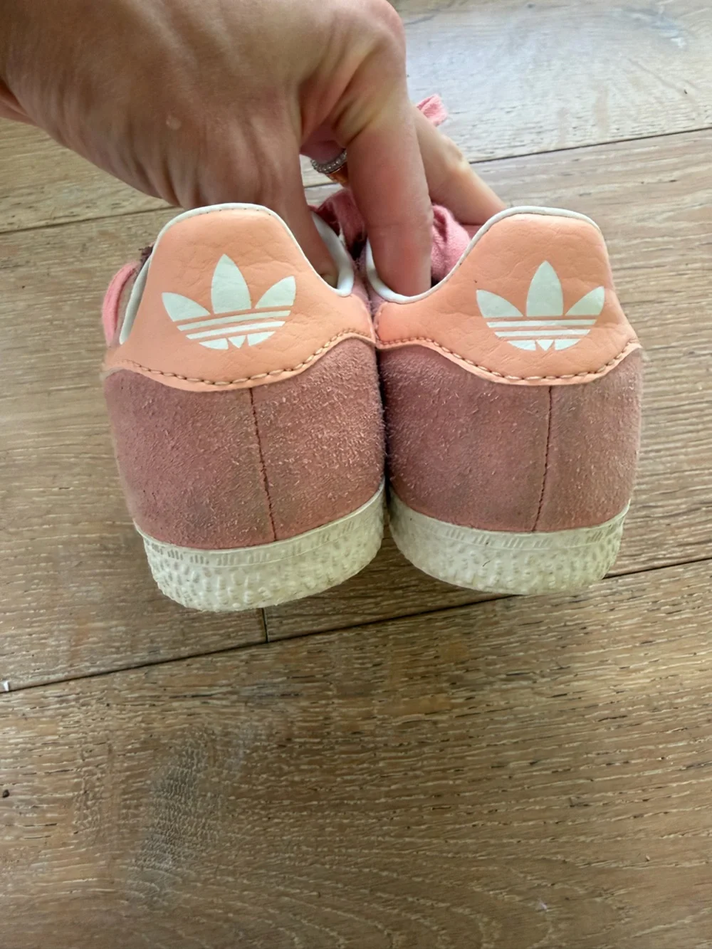 adidas kids gazelle Pink Suede Low-Top Sneakers